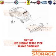 Fiat 500 Kit 2 Perno Terzo Stop Nuovo Originale 71752417